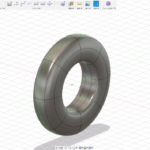 Fusion360のスカルプトで、タイヤを作る
