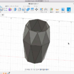 Fusion360のサーフェイスでダイヤ型の花瓶の完成